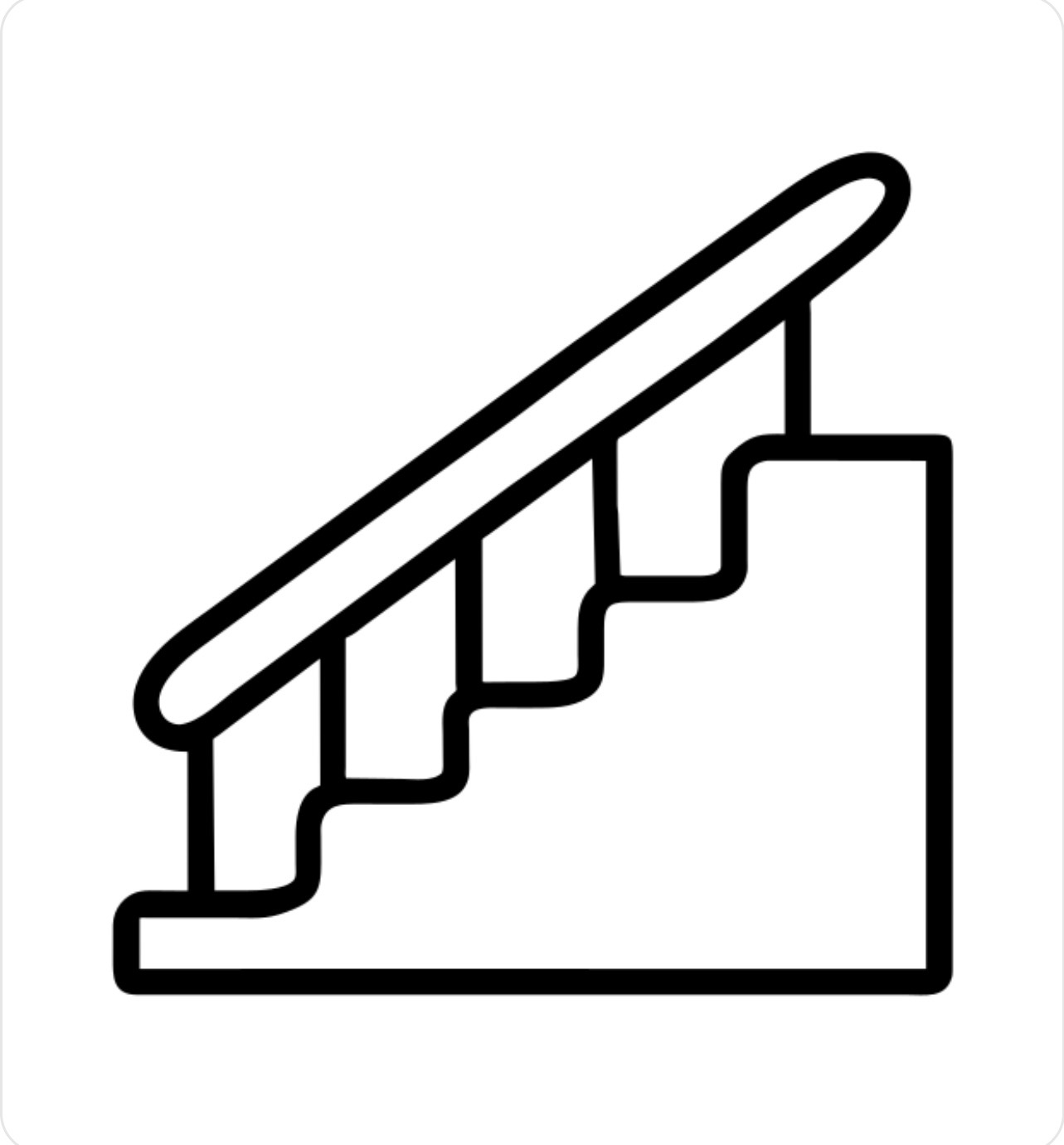 Acceso al alojamiento mediante escaleras